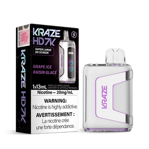 Kraze HD 7000 Disposable - Grape Ice - 20mg