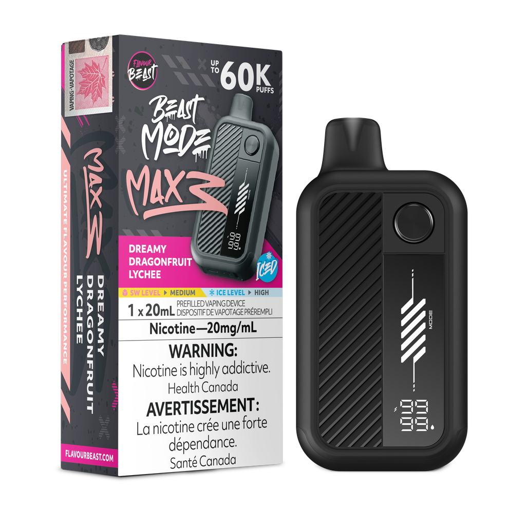 Flavour Beast Beast Mode Max 3 - Dreamy Dragonfruit Lychee Iced 20mg