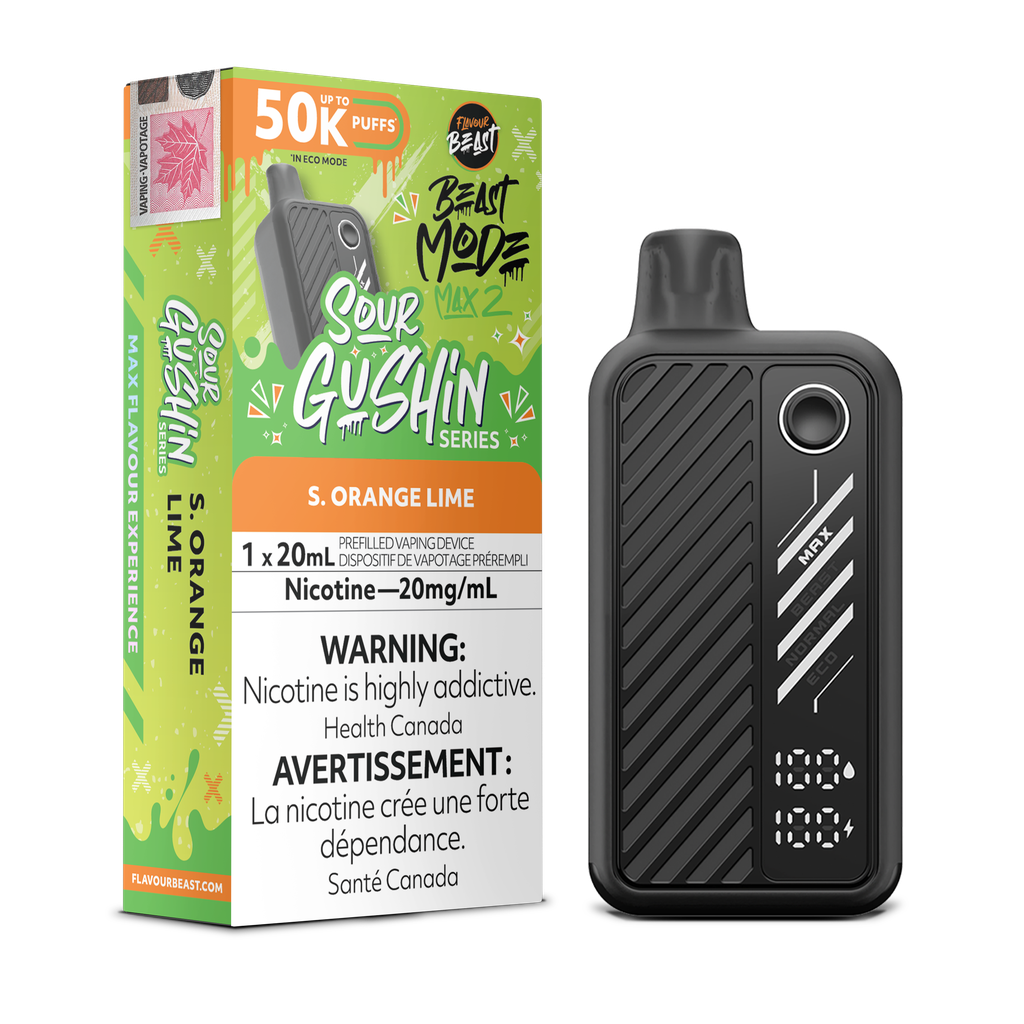 Flavour Beast Beast Mode Max 2 - Sour Gushin S. Orange Lime 20mg