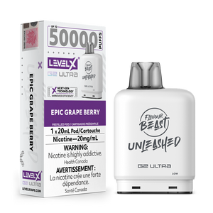 Level X G2 Ultra Unleashed Pod 50K 20ML - Epic Grape Berry 20MG