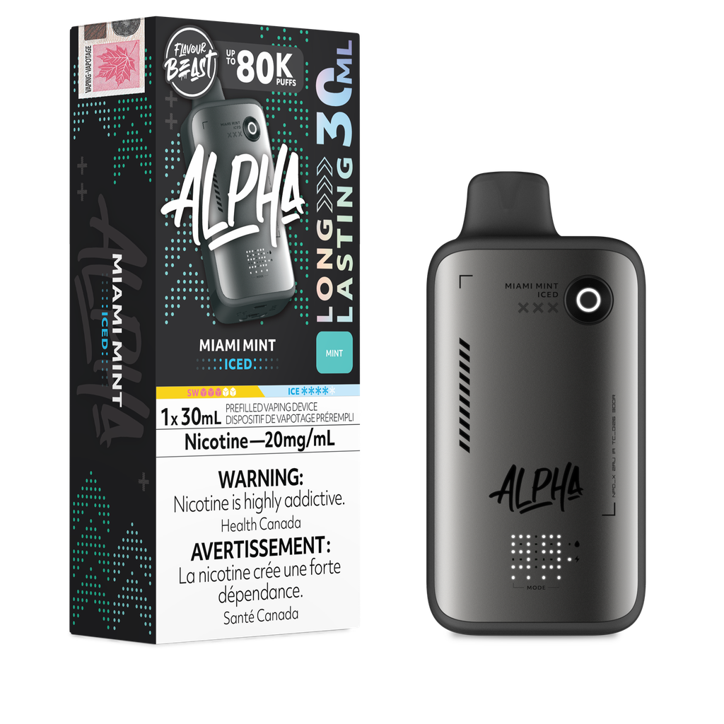 Flavour Beast Alpha 30ml 80k Puff Disposable - Miami Mint