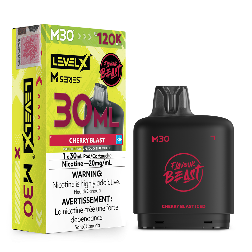 Level X M Series 30ml Pod - Cherry Blast Iced 20mg