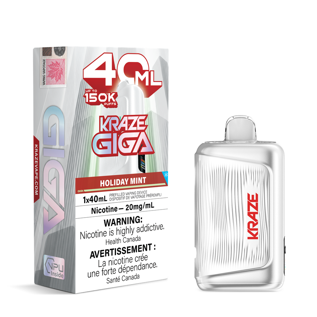 Kraze Giga 40ml - Holiday Mint 20mg
