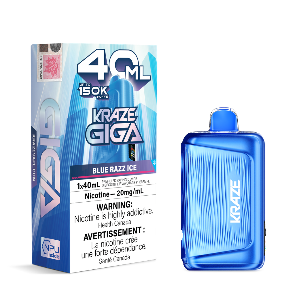 Kraze Giga 40ml - Blue Razz Ice 20mg