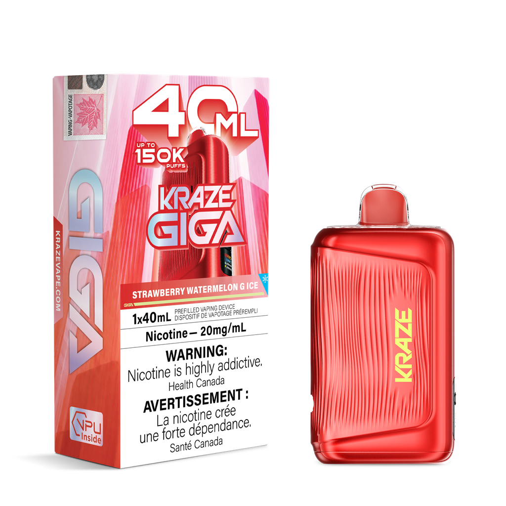 Kraze Giga 40ml - Strawberry Watermelon G Ice 20mg