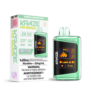 Kraze HD Mega - Green Grape Ice 20mg