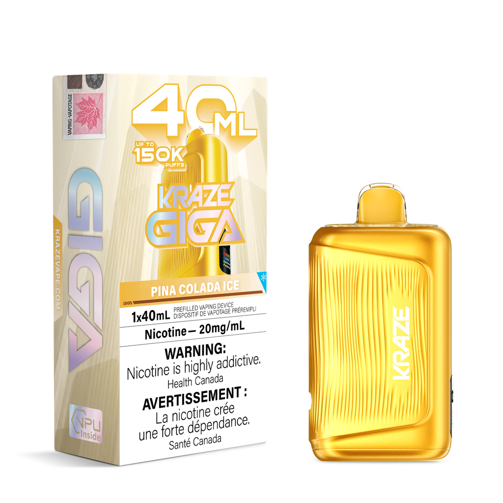 Kraze Giga 40ml - Pina Colada Ice 20mg