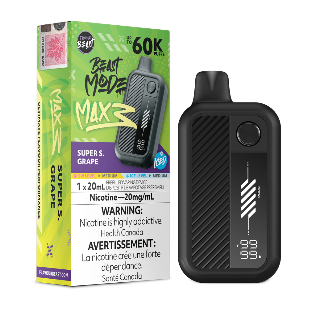 Flavour Beast Beast Mode Max 3 - Super S. Grape Iced 20mg
