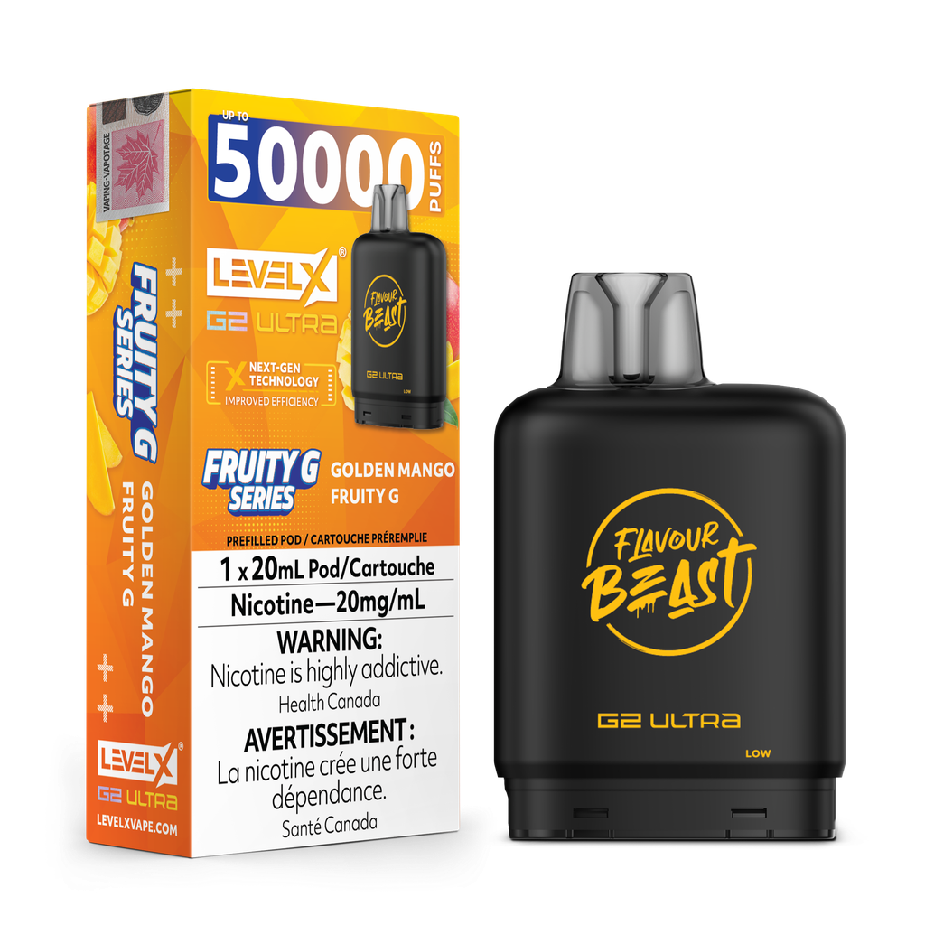 Level X G2 Ultra Pod 50K 20ML - Golden Mango Fruity G 20mg