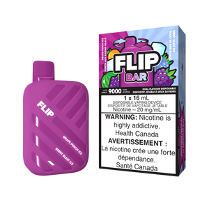Flip Bar Disposable - Grape Punch Ice and Berry Blast Ice 20mg