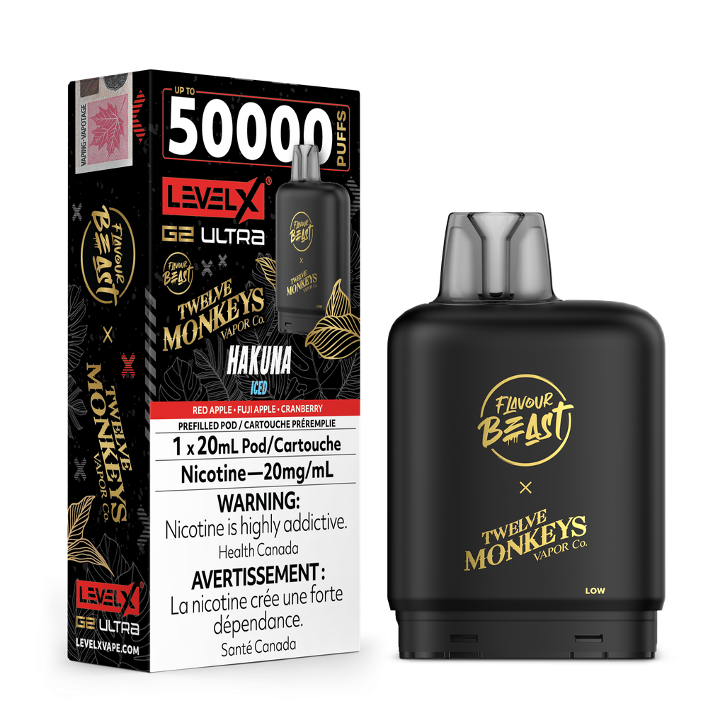 Level X G2 Ultra Pod 50K 20ML - Hakuna Iced 20mg