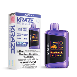 Kraze HD Mega - Grape Ice 20mg
