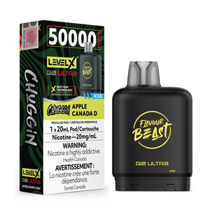 Level X G2 Chuggin' Ultra Pod 50K 20ML - Apple Canada D (ICED)