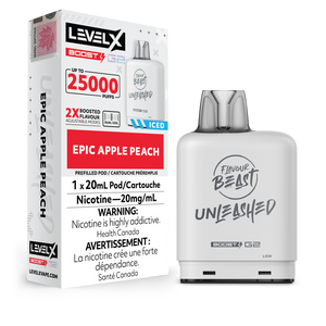 Level X Unleashed BOOST Pod - Epic Apple Peach Iced 20MG