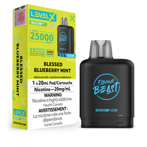 Level X BOOST Pod - Blessed Blueberry Mint Iced 20MG