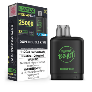 Level X BOOST Pod - Dope Double Kiwi Iced 20MG