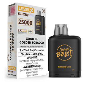 Level X BOOST Pod - Good Ol' Golden Tobacco 20MG