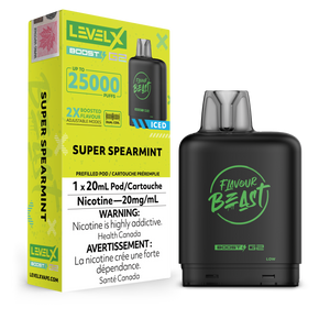 Level X BOOST Pod - Super Spearmint Iced 20MG