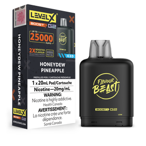 Level X BOOST Pod - Honeydew Pineapple Iced 20MG