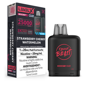 Level X BOOST Pod - Strawberry Cherry Watermelon Iced 20MG