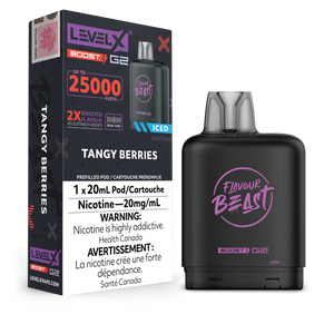 Level X BOOST Pod - Tangy Berries Iced 20MG