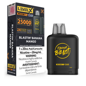 Level X BOOST Pod - Blastin' Banana Mango Iced 20MG