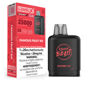 Level X BOOST Pod - Famous Fruit KO 20MG