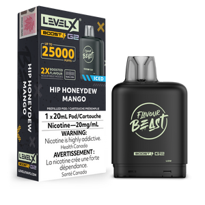 Level X BOOST Pod - Hip Honeydew Mango Iced 20MG