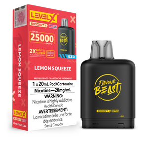 Level X BOOST Pod - Lemon Squeeze Iced 20MG