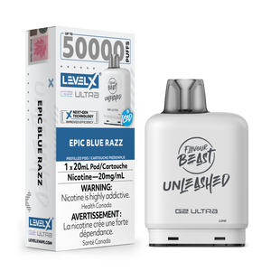 Level X G2 Ultra Unleashed Pod 50K 20ML - Epic Blue Razz 20MG