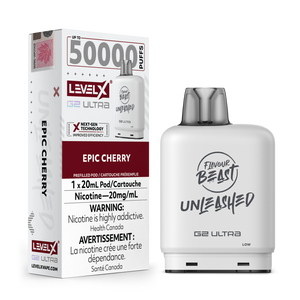 Level X G2 Ultra Unleashed Pod 50K 20ML - Epic Cherry 20MG
