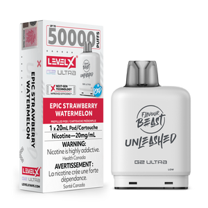 Level X G2 Ultra Unleashed Pod 50K 20ML - Epic Strawberry Watermelon 20MG