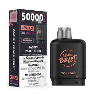 Level X G2 Ultra Pod 50K 20ML - Packin' Peach Berry 20mg