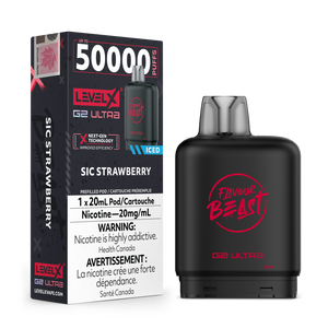 Level X G2 Ultra Pod 50K 20ML - Sic Strawberry 20mg