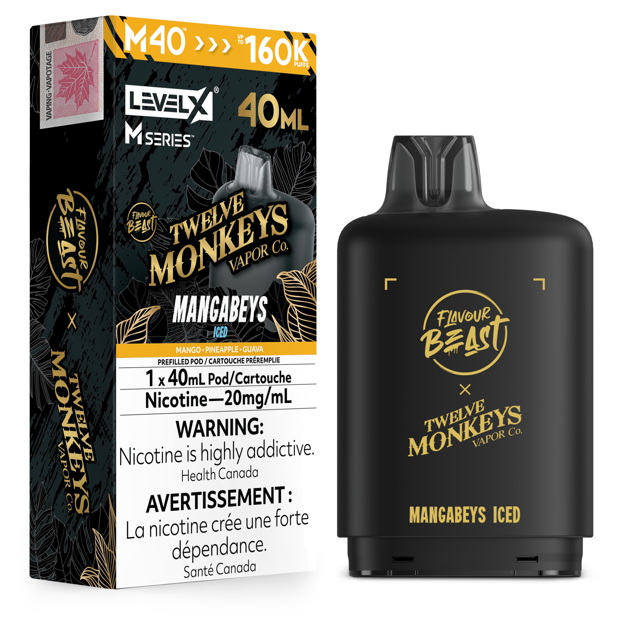 Level X M Series 40ml Pod - Mangabeys Iced 20mg