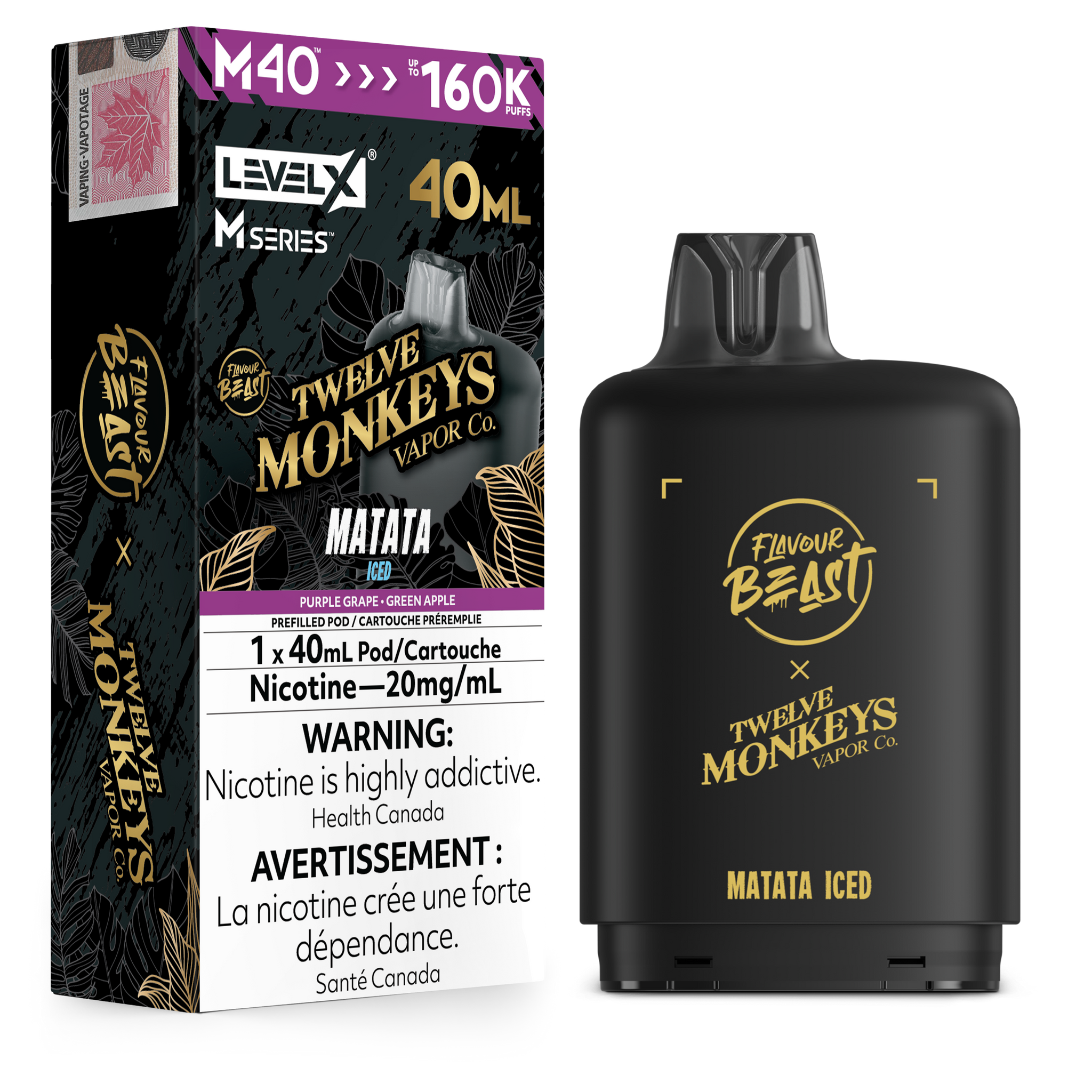 Level X M Series 40ml Pod - Matata Iced 20mg
