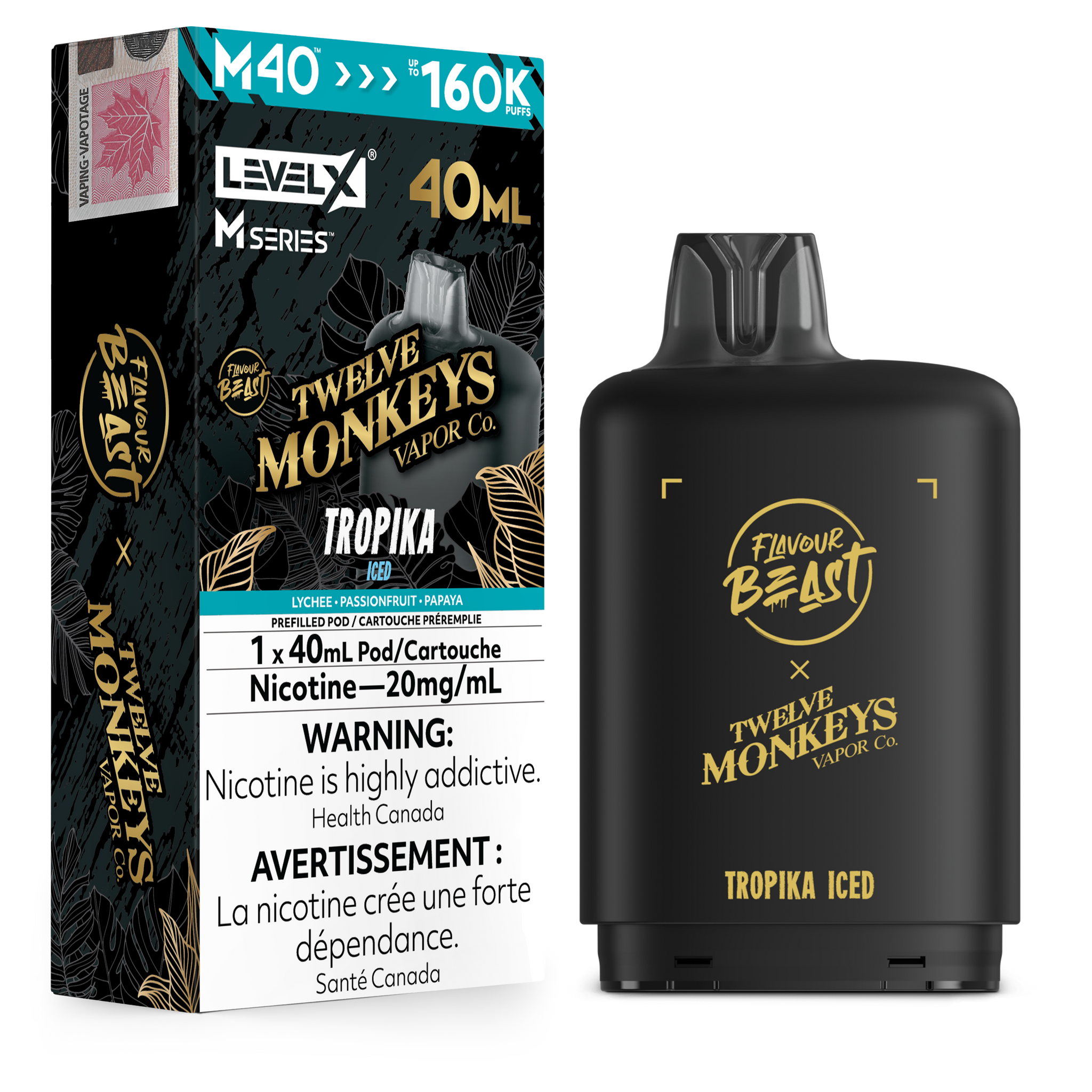 Level X M Series 40ml Pod - Tropika Iced 20mg
