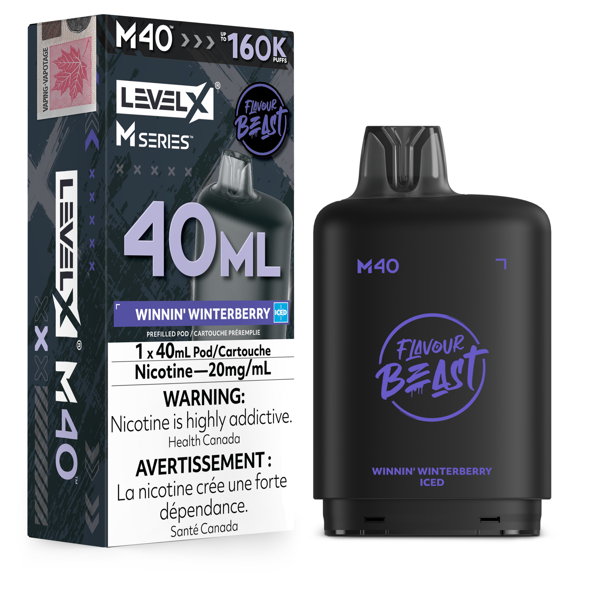 Level X M Series 40ml Pod - Winnin' Winterberry Iced 20mg