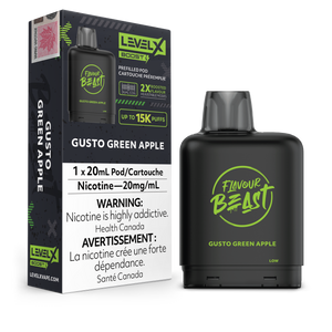Level X Flavour Beast BOOST Pod - Gusto Green Apple 20MG