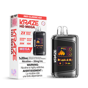 Kraze HD Mega - Red Classic Ice 20mg