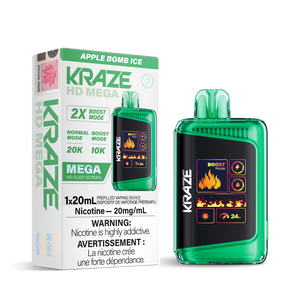 Kraze HD Mega - Apple Bomb Ice 20mg
