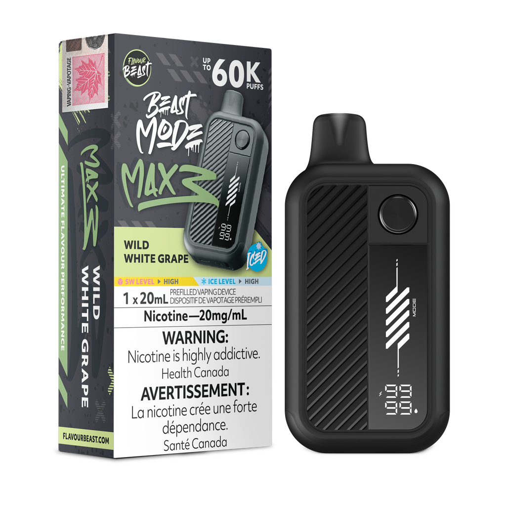 Flavour Beast Beast Mode Max 3 - Wild White Grape Iced 20mg
