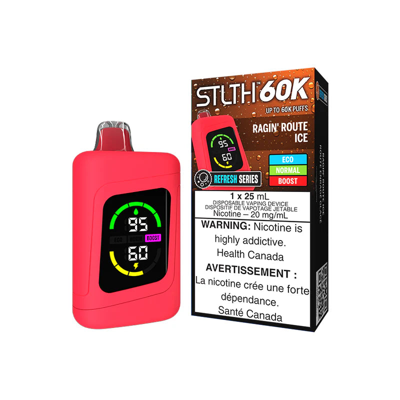 STLTH 60k DISPOSABLE - Refresh Ragin Route Ice