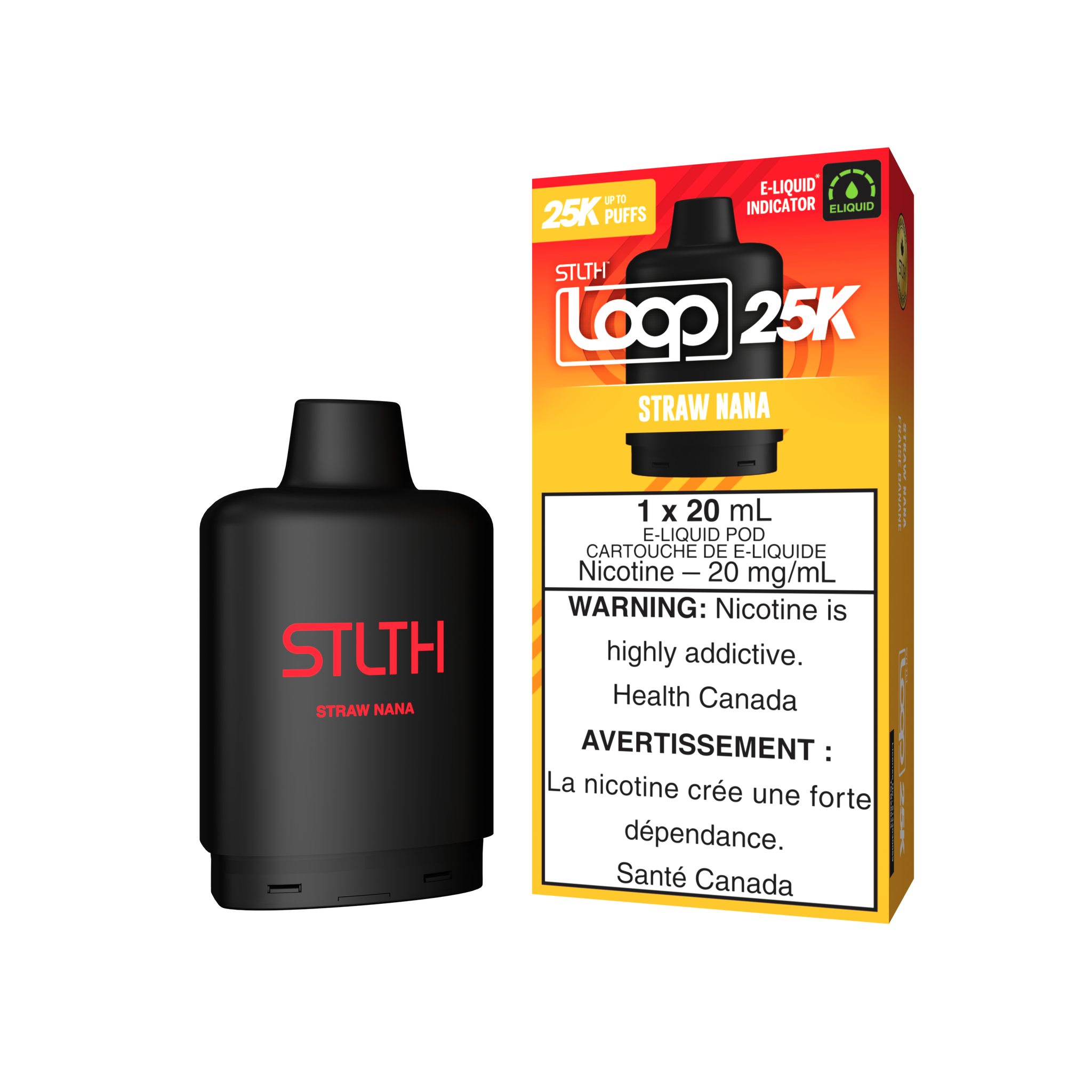 STLTH Loop 25K - Straw Nana 20mg
