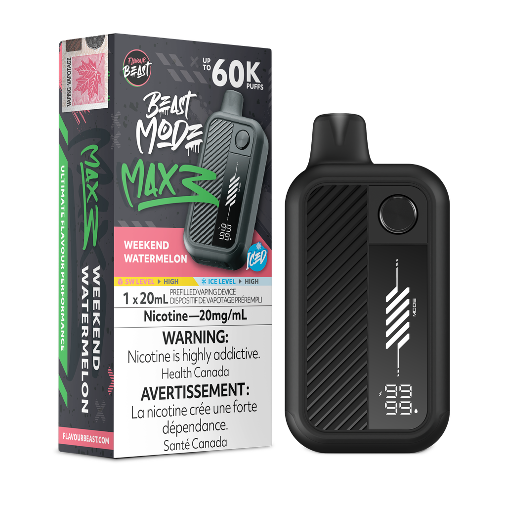 Flavour Beast Beast Mode Max 3 - Weekend Watermelon Iced 20mg