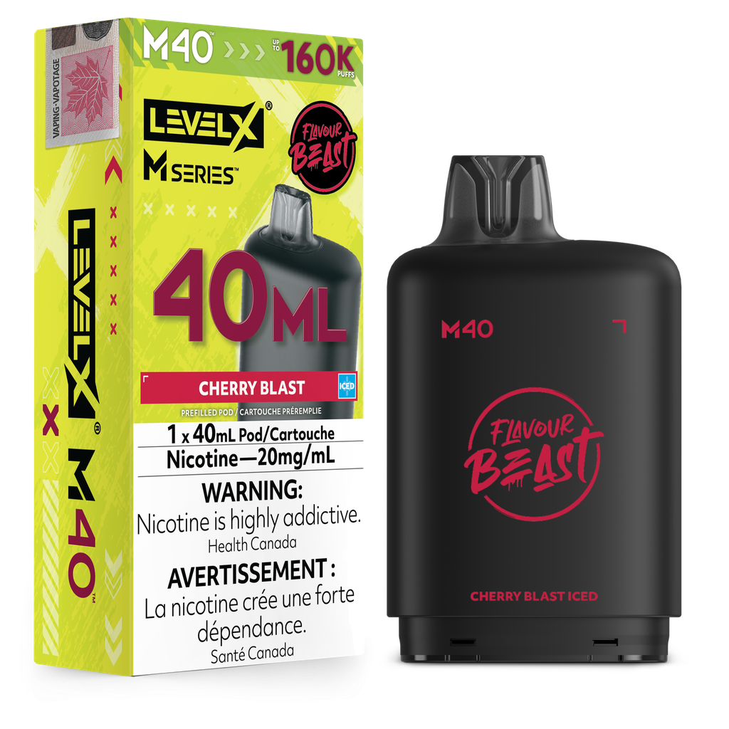 Level X M Series 40ml Pod -  Cherry Blast Iced 20mg