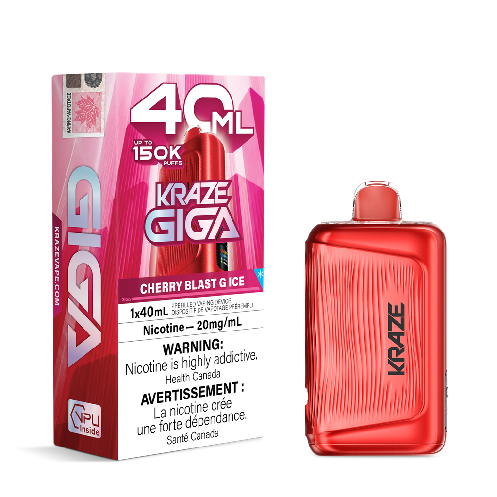 Kraze Giga 40ml - Cherry Blast G Ice 20mg