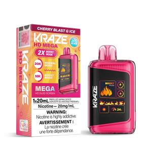 Kraze HD Mega - Cherry Blast G Ice 20mg