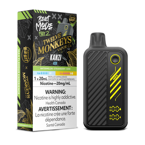 Flavour Beast Beast Mode Max 2 x Twelve Monkeys - Kanzi Iced 20mg