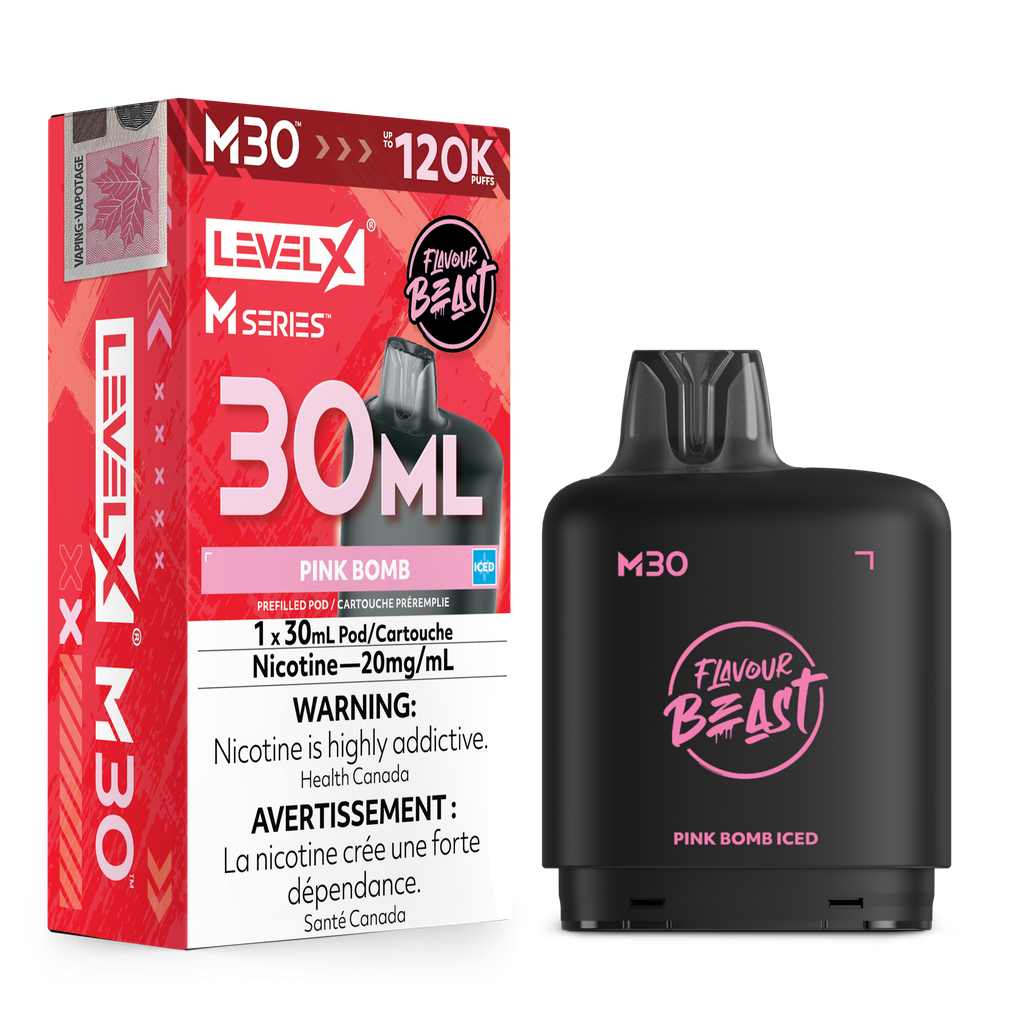 Level X M Series 30ml Pod - Pink Bomb Iced 20mg